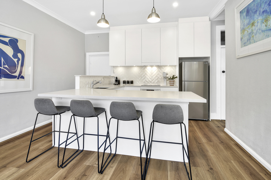 Granite kitchen island